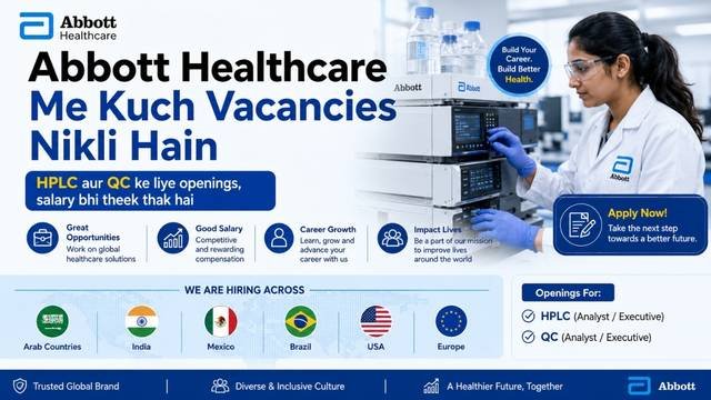 Abbott Healthcare Me Kuch Vacancies Nikli Hain